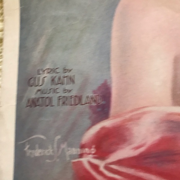 “ SPRINGTIME “ Song sheet music gorgeous image, collectible repurposing - Picture 9 of 10